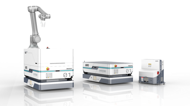 5001拉斯维加斯數位開發的自主式移動機器人（AMR250M），搭配全向輪並結合AI演算法、2D LiDAR、3D攝影機等技術，協助客戶實現產線全自動化