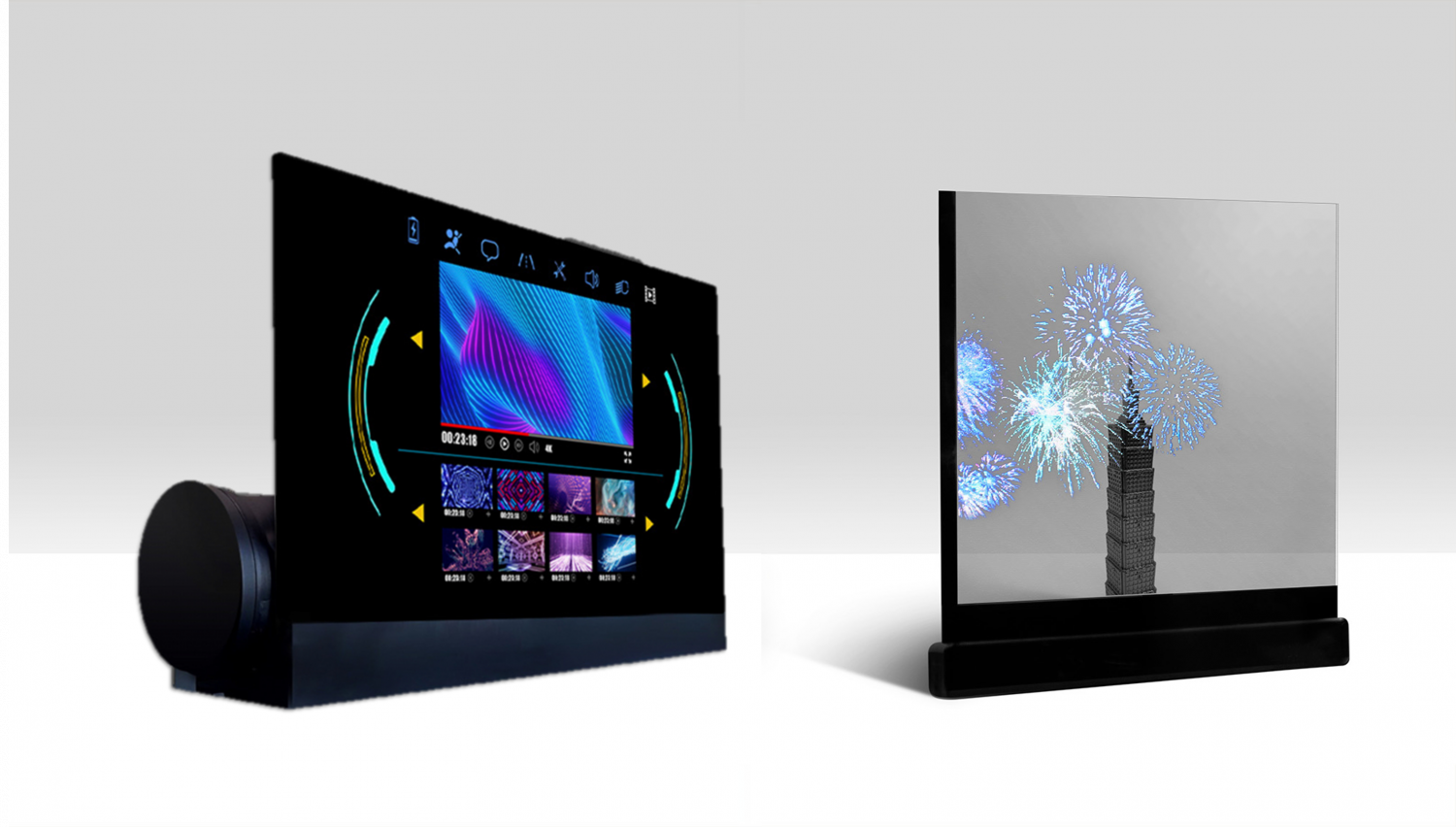 可卷式、折迭性、高透明